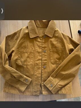 Muji tan / camel colored Utility Jacket NWOT